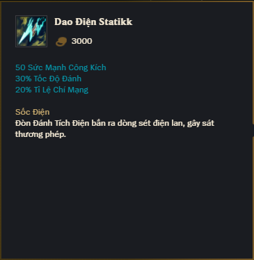 Dao điện Statikk Dao điện Statikk