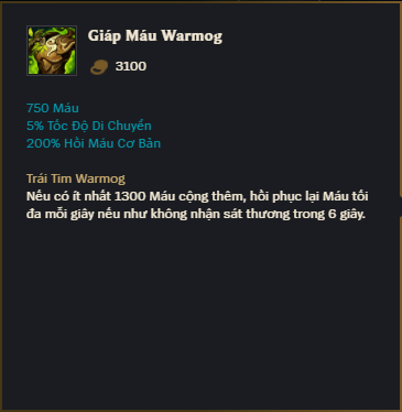 Giáp Máu Warmog