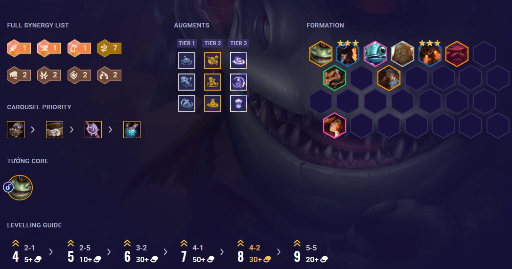 Tamh Đội Hình Bilgewater Tahm Kench DTCL Mùa 16 TFT Mới